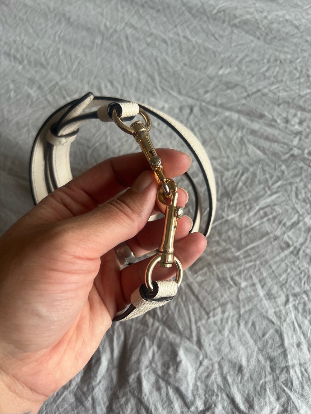 Coach Cream Leather Replacement Strap - Picture 9 of 11